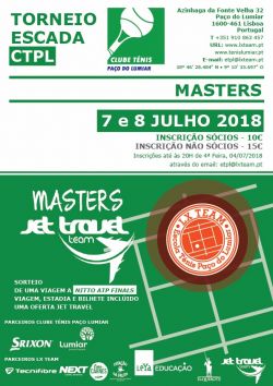 CARTAZ MASTERS JET TRAVEL TORNEIO ESCADA CTPL 2017 2018